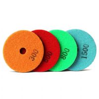 4 Inch 100mm Wet Use Diamond Polishing Pad For Granite Marble