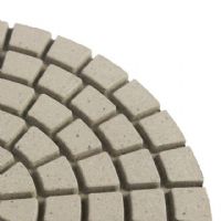 5 Inch White Buffing Diamond Polishing Pads For Granite Marble Stone