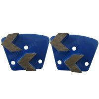 Arrow Segment Trapezoid Diamond Grinding Plates Shoes For Concrete Floor