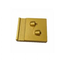 Thick Husqvarna Redi Lock Blank Two Quarter PCD Concrete Grinding Block For Epoxy Coating