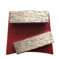 Fast Change Concrete Diamond Grinding Plate With Double Bars 40x12x12mm