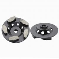 4 Inch Diamond Concrete Grinding Wheel With Thread Holes For Concrete Floor Renovation