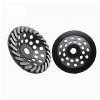 7 Inch 24 Segments Concrete Floor Turbo Diamond Grinding Wheel For Concrete Terrazzo Floor