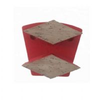 Rhombus Arrow Segments Double Pins Concrete Grinding Block For Concrete Terrazzo Floor