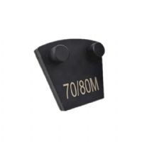 Single Oval Segment Two Pins Diamond Concrete Grinding Tools For Concrete And Stone Floor