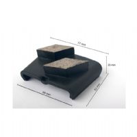 Diamond Grinding Block HTC Shoes Two Rhombus Segments Trapezoid Floor Polishing Pad Concrete Grinding Disc