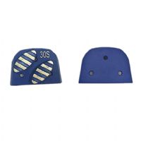 Two Oval Segments Metal Bond Lavina Quick Lock Grinding Plate For Concrete Coating Epoxy
