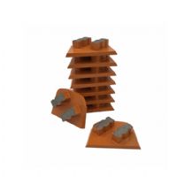 Two Uniqe Segments Perfect Grinding Performace Lavina Diamond Grinding Shoes For Concrete Floor