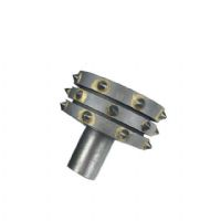 Carbide Tips Floorex Bush Hammer Roller Head With Plug For Concrete