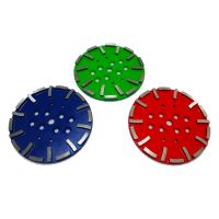 10'' 20 Segments Diamond Grinding Disc Plates For Granding Hard Floor 