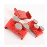 Three Round Segments HTC Grinding Pads With Diamond Grinding Plates For Concrete Floor