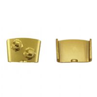 Two Quarter PCD HTC Diamond Floor Grinding Block For Coating Glue Epoxy Removal