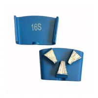 Three Trapezoid Segments HTC Concrete Grinding Block For Concrete Floor