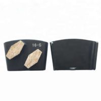 Double Hexagon Segments HTC Diamond Grinding Pads For Concrete Terrazzo Floor and Stone Grinding