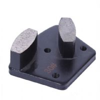 Double Drum Segments Trapezoid Grinding Pads With 3 holes M6 Thread For Concrete