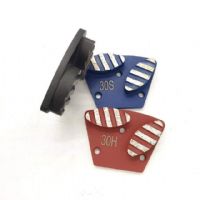 Two Oval Segments with Stripes Sharp Diamond Floor Grinding Disc For Concrete Floor Coating Removal
