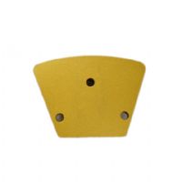 Three Holes Aggressive Fast Working Trapezoid Diamond Blank PCD Grinding Shoes For Concrete Floor 