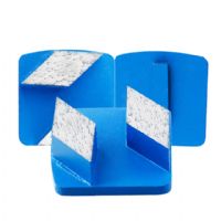 HU Redi Lock System Blue Quick Lock Metal Grinding Block Floor Polishing Pads For Grinding Machine 2020