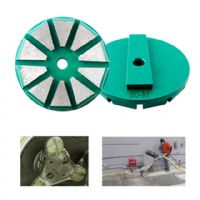 China Factorty Supply 3 Inches Metal Circular Diamonds Grinding Pads Dry Concrete Polishing Disc For Terrco Machine