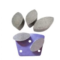 Boreway Oval Sharp Diamond Abrasive Segment Stone Grinding Disc Abrasive Wheel For Concrete Floor