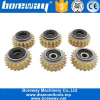 Best Price 60 Tips Segment Carbide Alloy Concrete Stone Surface Bush Hammer Roller Wheels Grinding Head  