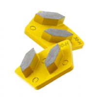 Best Sale Trapezoid Bose 2 Hexagon Segment Metal Diamond Polishing Grinding Pads For Floor Grinder