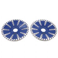 Boreway Continuous Cutting Blade T-Segment Turbo Rim Cutting Blade Granite Marble Concave Curved Saw For Wholesaler