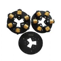 Boreway Factory 270mm HTC Diamond 45s Bush Hammer 6 Roller Plate For Floor Grinding Suppliers