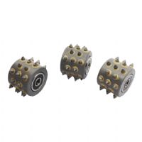 30s Tips Alloy Litchi Grinding Grains Without Support Bush Hammer Rollers Grinding Wheel