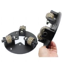 230mm*3T*45S Litchi Surface Finishing Tungsten Carbide Segment Bush Hammer Disc For Htc Floor Grinder Manufacturer