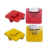Redi Lock Metal Bond One Oval Segments Grinding Diamonds Shoes Concrete Floor Block Tools for Husqvarna Grinder