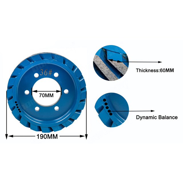  2020 New Product Diamond Calibrating Sharpening Wheel Milling Head Grinding Tool For Stone Slab Manufacturer