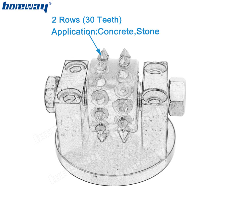Husqvarna Bush Hammer Roller Grinding Disc