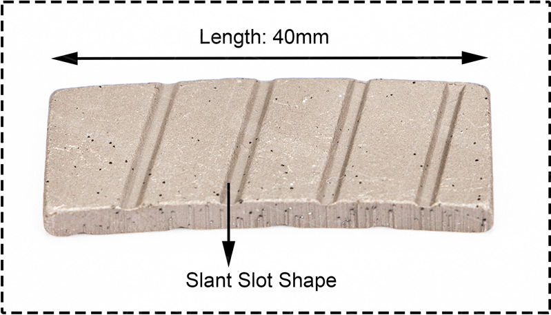 No Chipping Diamond Cutting Segment For Granite Cutting 056