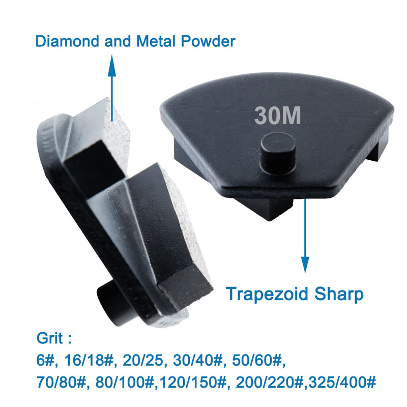 40*10*10 Metal Trapezoid Shape Grinding Pad