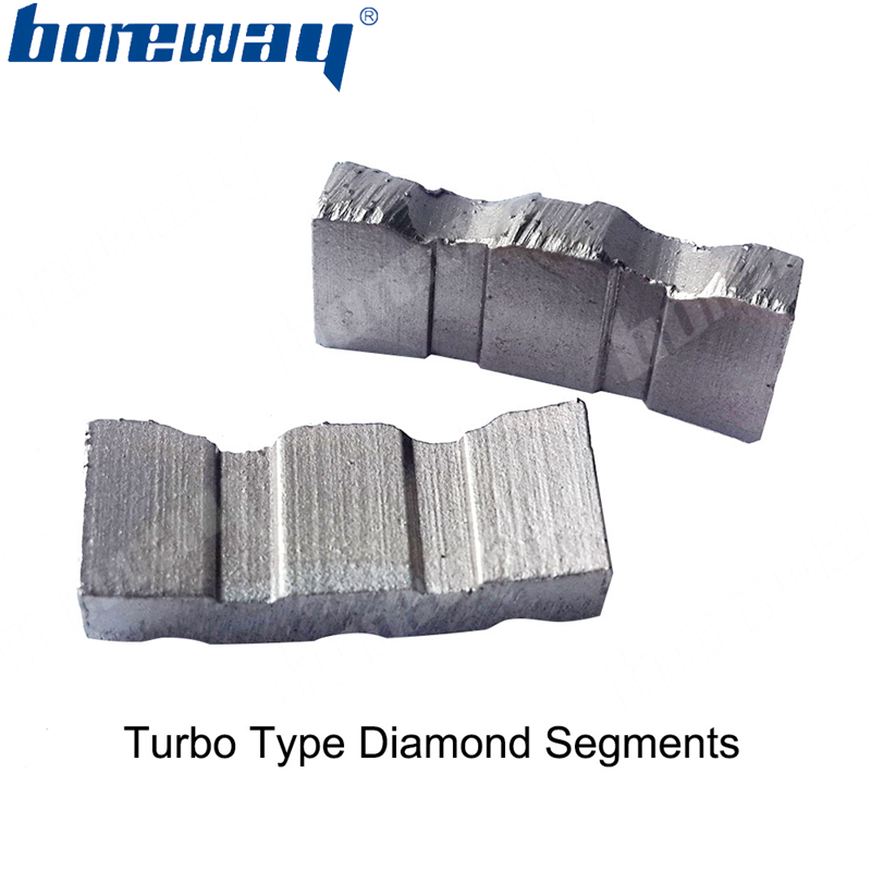 Boreway 24x4.0x10mm Turbo Core Bit Diamond Segment For Concrete Granite Manufacturer