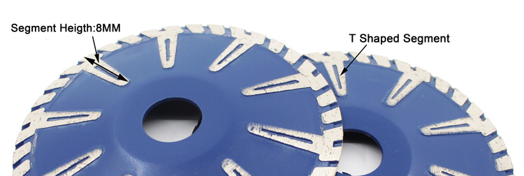 Curved Cutting Turbo Hoop Diamond Granite Disc
