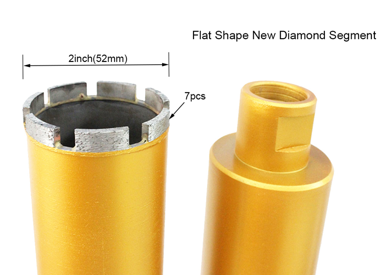 Boreway New Diamond Segment Normal Flat Shape Core Drill Bit for Granite
