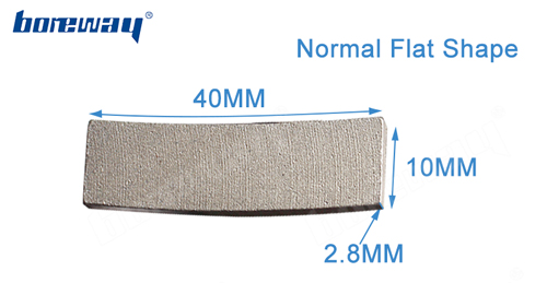 Boreway 250mm Quality Diamond Discs Normal Flat Shape Segment for Cutting Granite Marble 