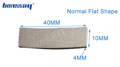 Boreway Wet Use Bridge Cutting Diamond Flat Shape Segment For High Frequency Silver Welding
