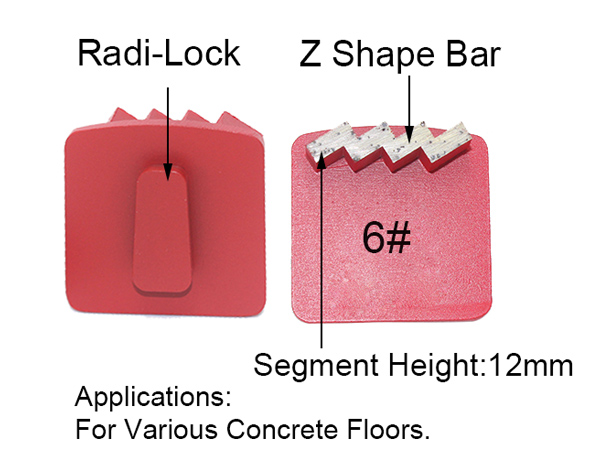 Chinese Factory Price Redi Lock Z Metal Bond Diamond Grinding Discs/Shoe/Bar/Disc/Pad/Segment/Tools For Husqvarna Grinder