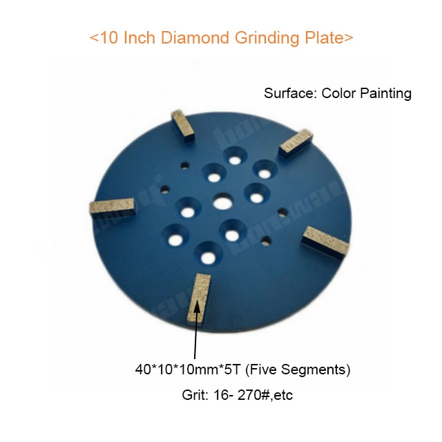 10 Inch Diamond Grinding Plate