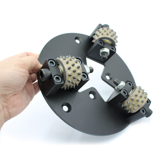 230mm*3T*45S Litchi Surface Finishing Tungsten Carbide Segment Bush Hammer Disc For Htc Floor Grinder Manufacturer