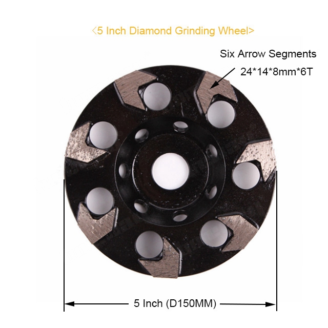 7 Arrow Segments Grinding Wheel