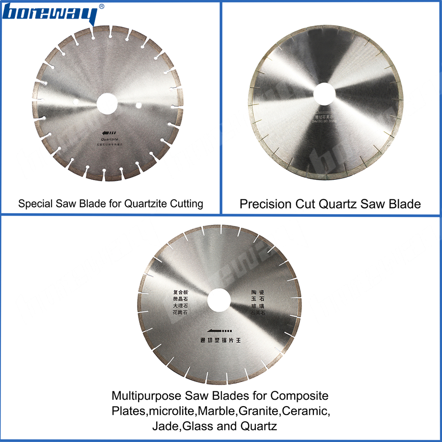 Boreway Laser Welded Diamond Saw Blade Cutting Disc for Quartz (8)