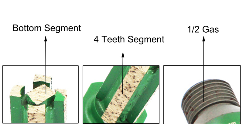  Granite Marble Diamond Finger Bit for Hole Grinding Anchor And Blind Hole Suppliers