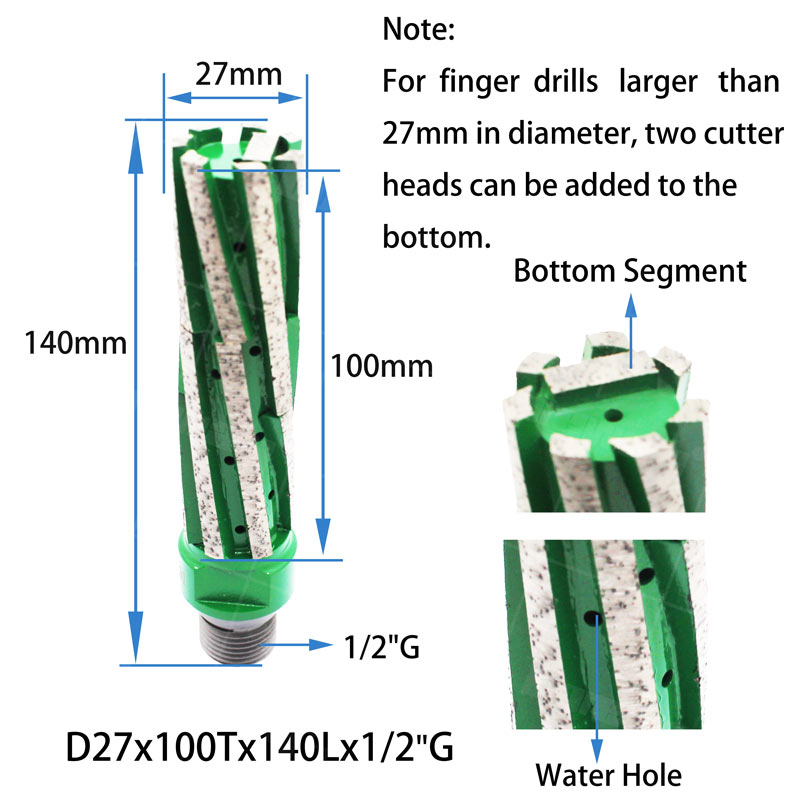 Milling Cutter With Bottom Segment for CNC