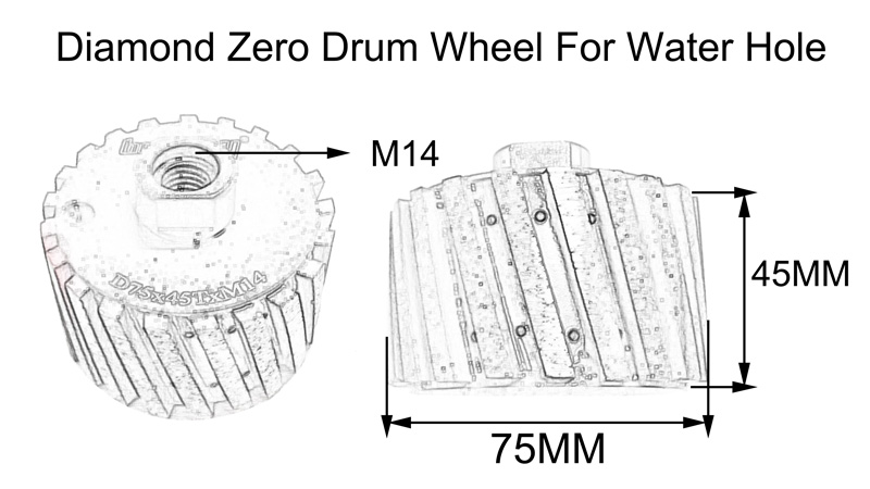 75mm Dry Use Zero Tolerance Wheel For Stone Sandstone Marble Block Manufacturer