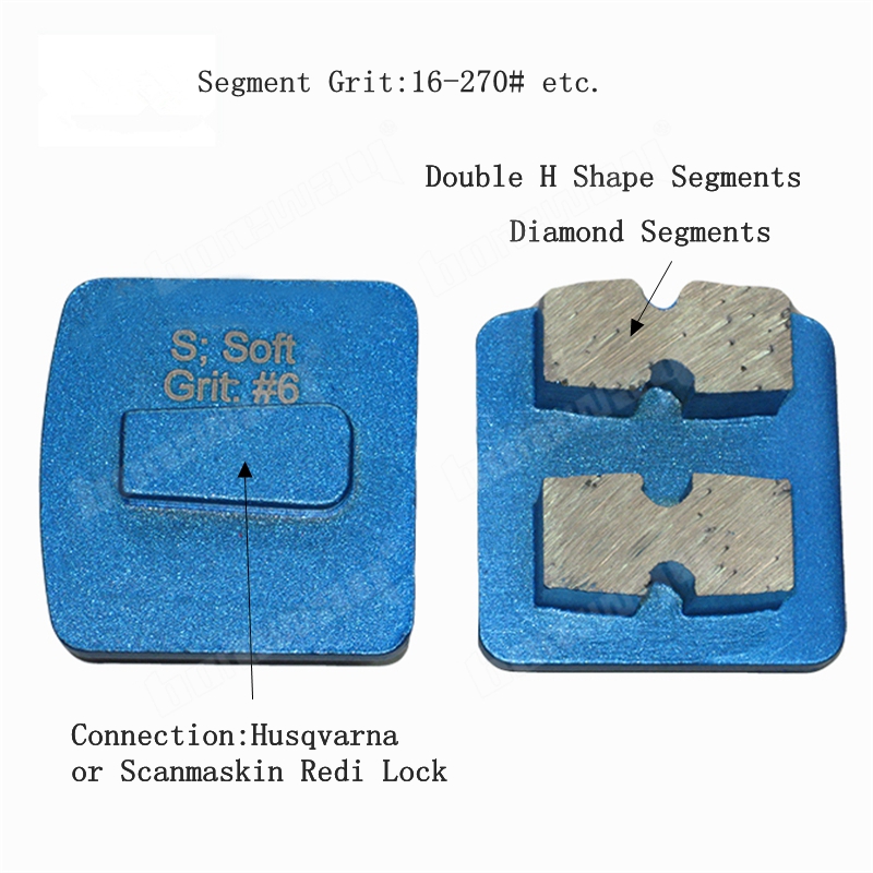 Double Segments Grinding Shoes 