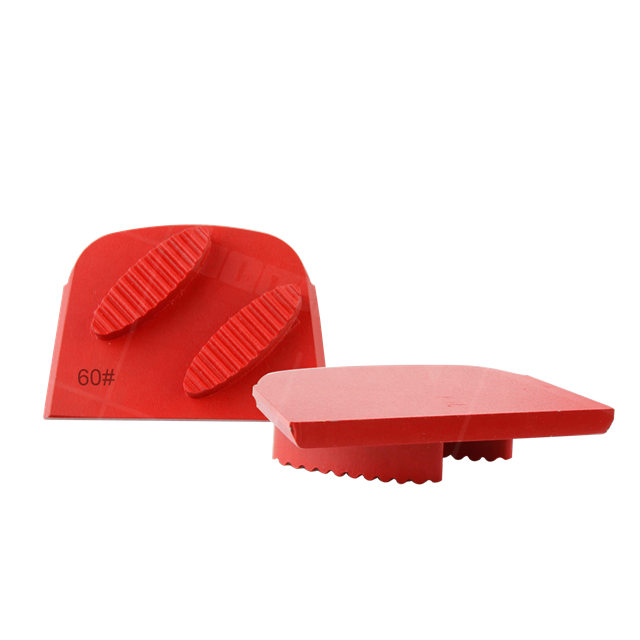 Double Shoes Shape Lavina Grinding Bar Diamond Grinding Disc For Concrete Floor Grinder